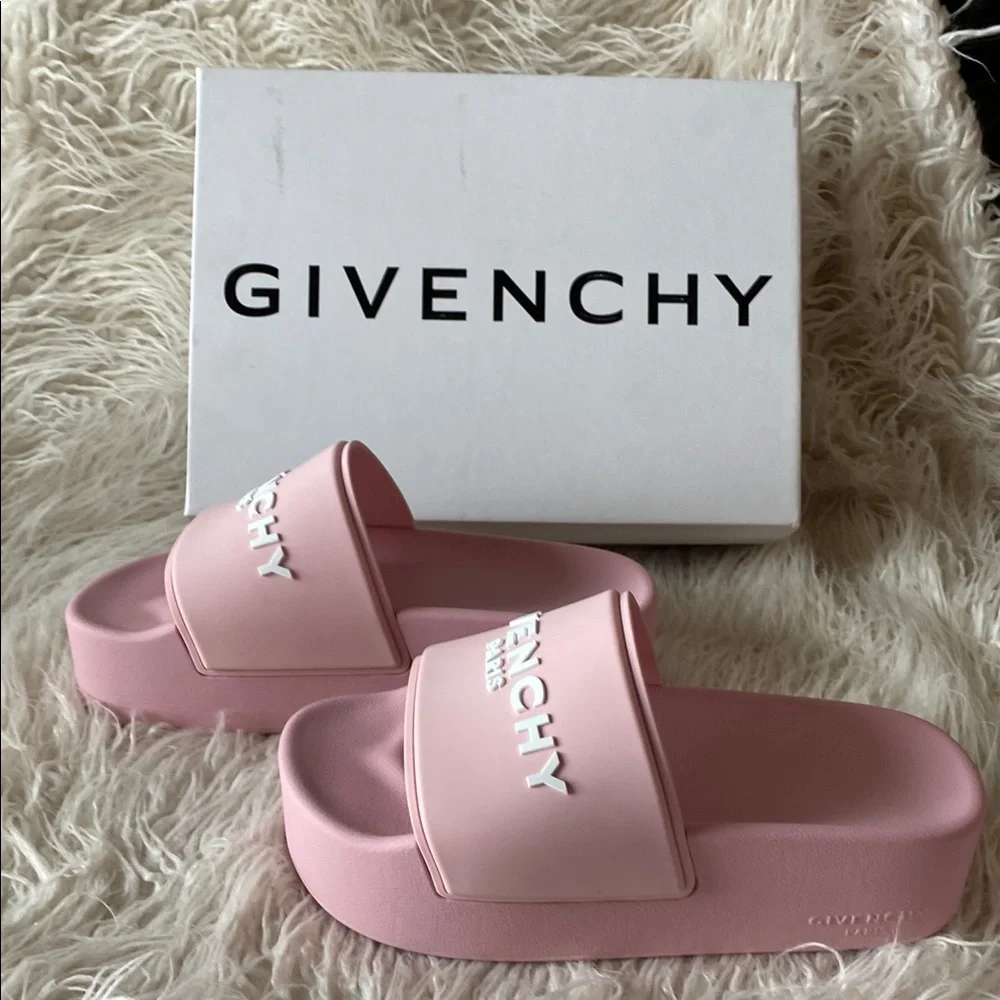 Givenchy Slide Sandals Blossom Pink, Size 40 (approx US 10), NWT - Picture 3 of 10